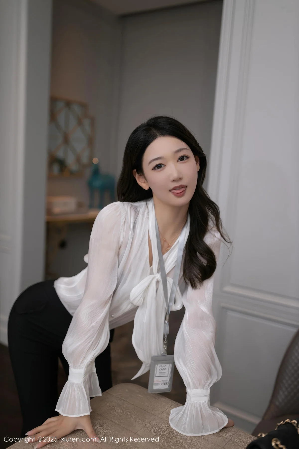 XiuRen 秀人 No.9960 唐安琪 玉体美乳黑丝美腿 - 3