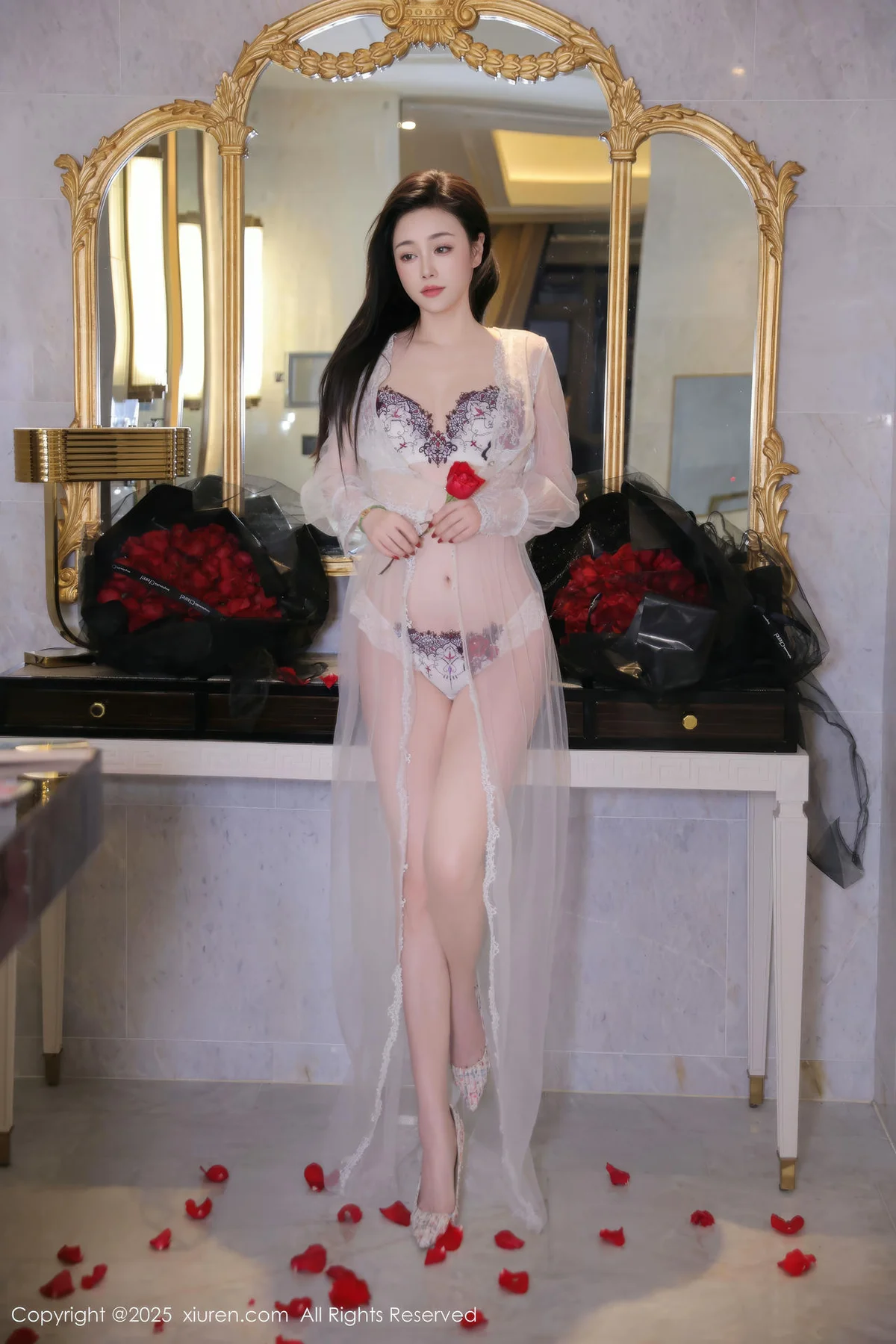 XiuRen 秀人 No.9963 乔娜娜 性感玫瑰长腿美女 - 6