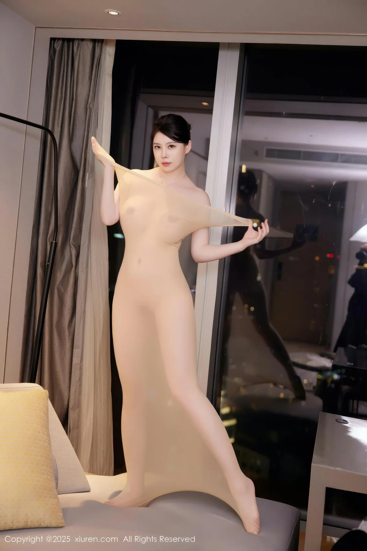 XiuRen 秀人 No.9964 白茹雪abby 连体衣肉丝私房 - 3