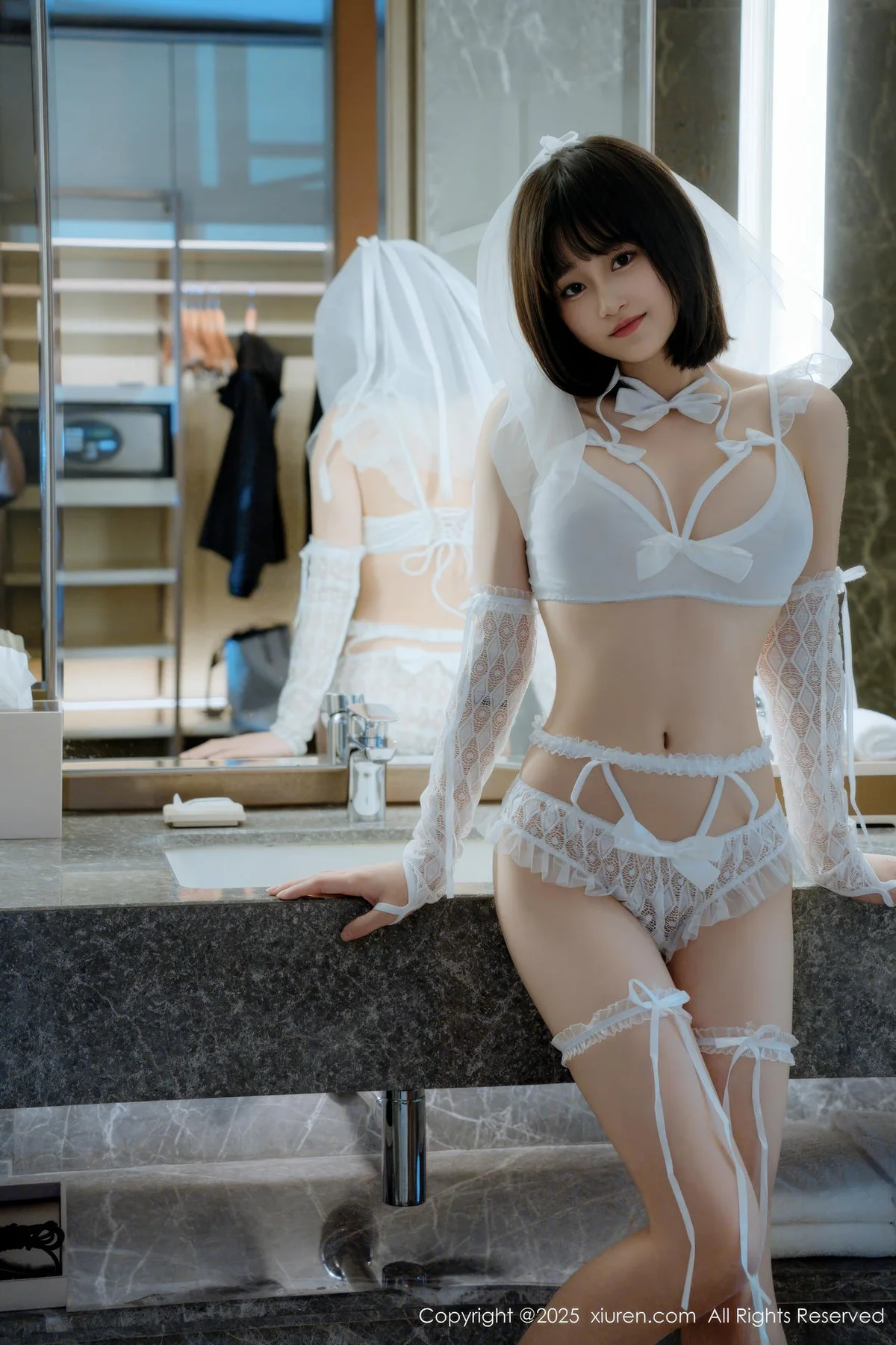 XiuRen 秀人 No.9972 涵涵Luna 婚纱制服浴室湿身 - 9