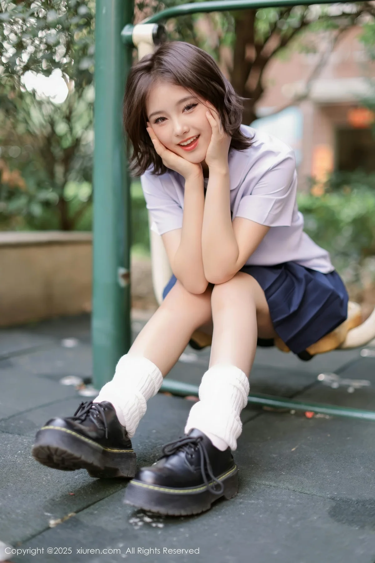 XiuRen 秀人 No.9985 小橘子orange 清纯少女短裙 - 2