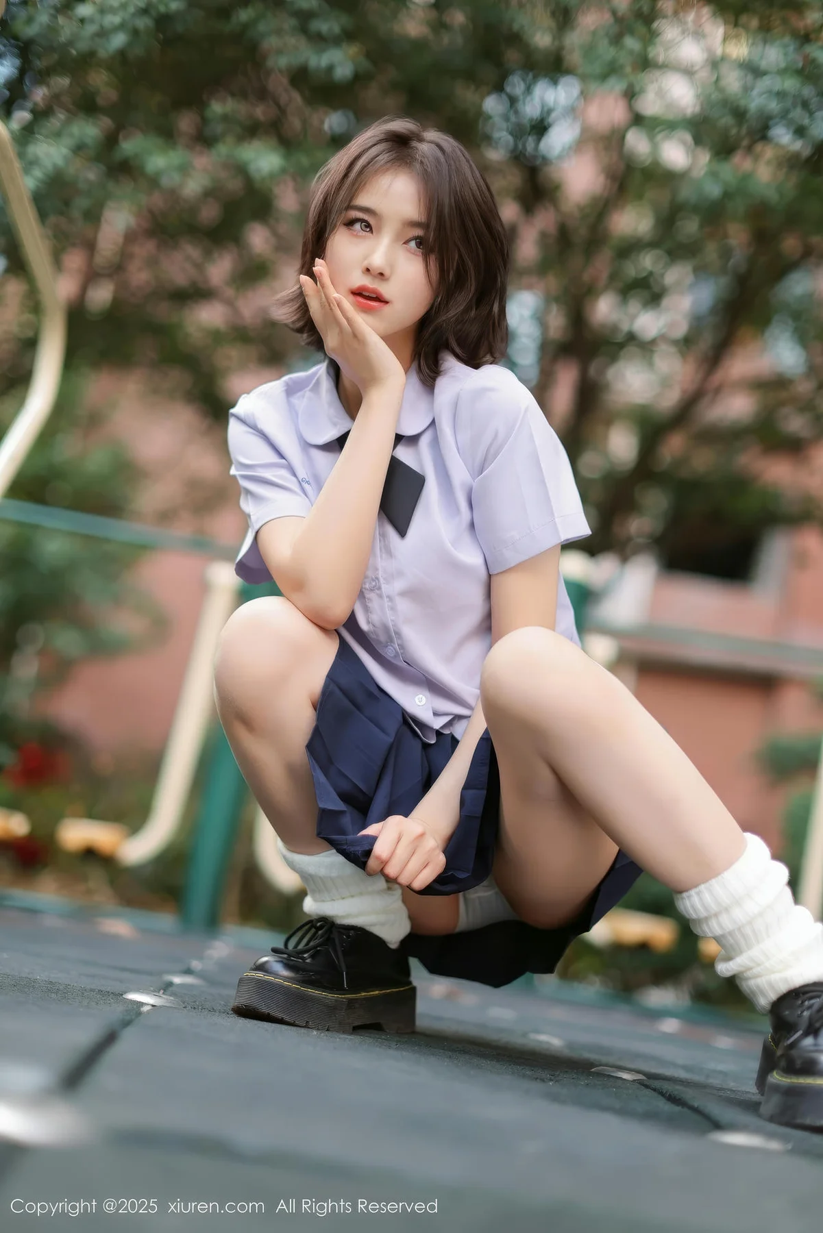 XiuRen 秀人 No.9985 小橘子orange 清纯少女短裙 - 7