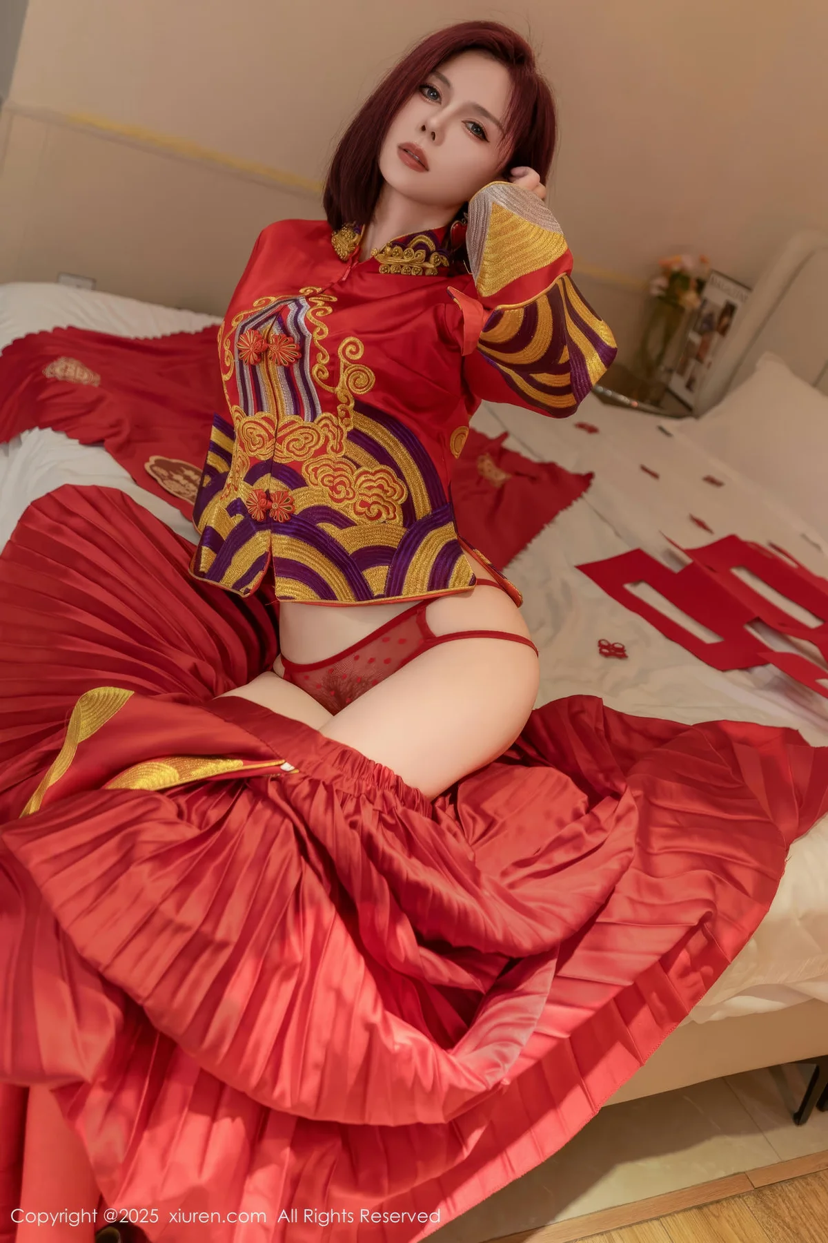 XiuRen 秀人 No.9995 白芷yy 婚纱制服玉体 - 1