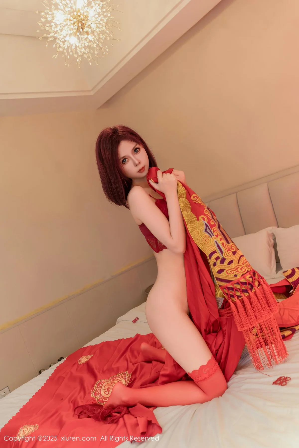 XiuRen 秀人 No.9995 白芷yy 婚纱制服玉体 - 3