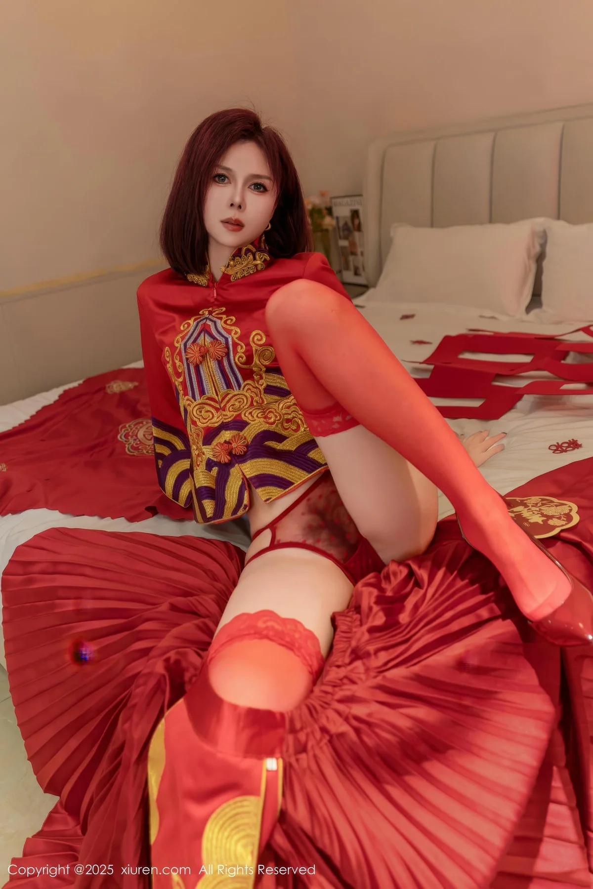 XiuRen 秀人 No.9995 白芷yy 婚纱制服玉体 - 8