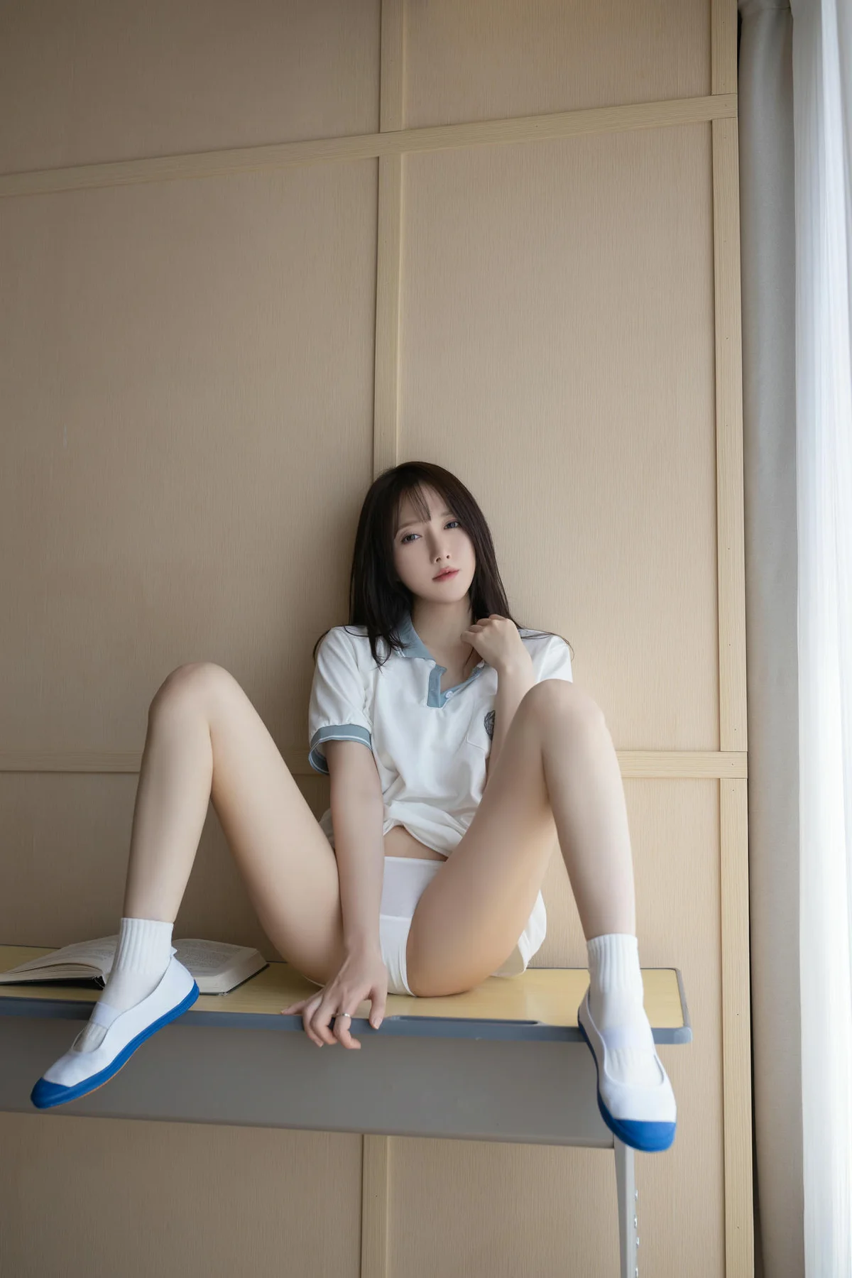 XiuRen 秀人 No.N010 杏子和鱼子酱Fish双人校服诱惑 - 7