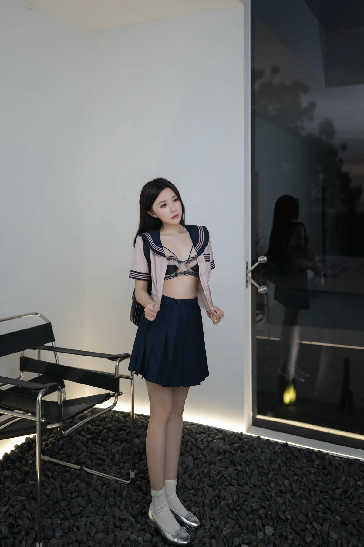 XiuRen 秀人 No.N013 鱼子酱Fish校园jk制服 - 6