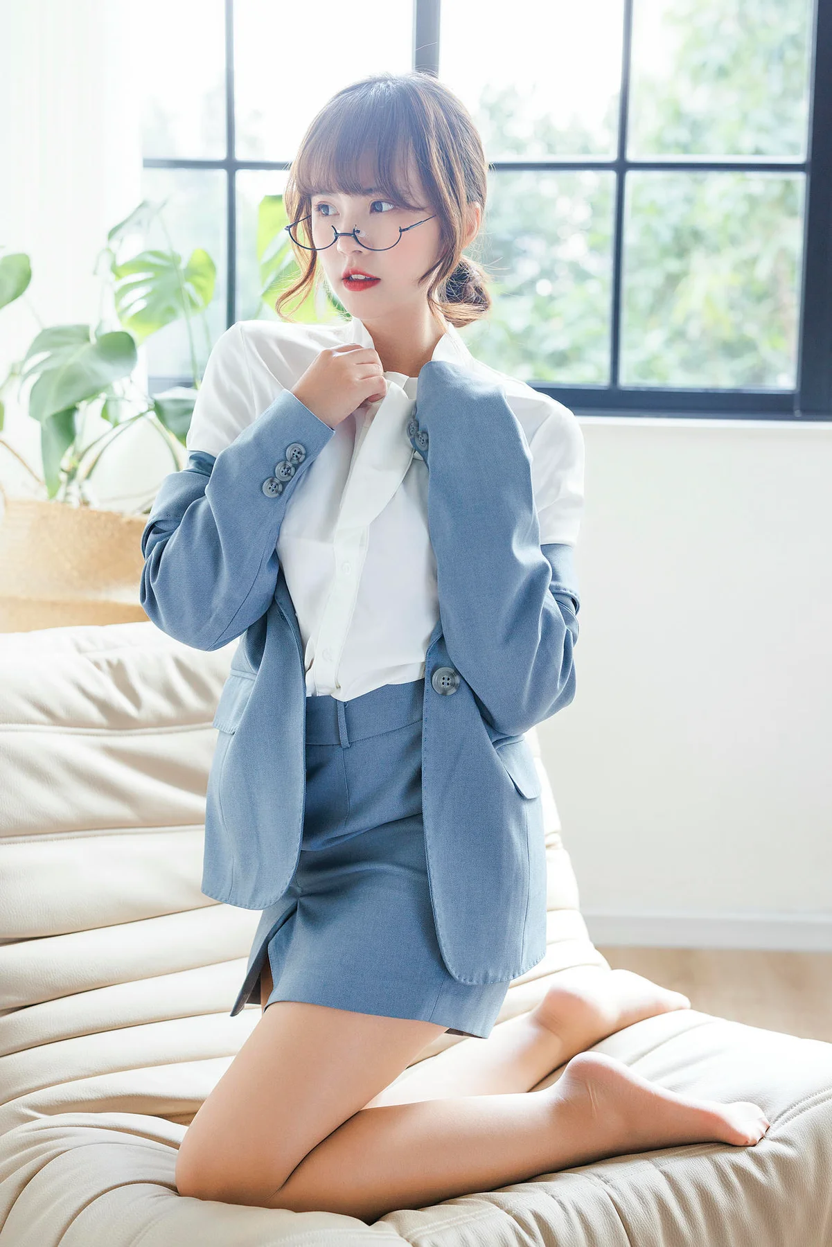 XiuRen 秀人 No.N016 张思允红色蕾丝眼镜美女 - 10