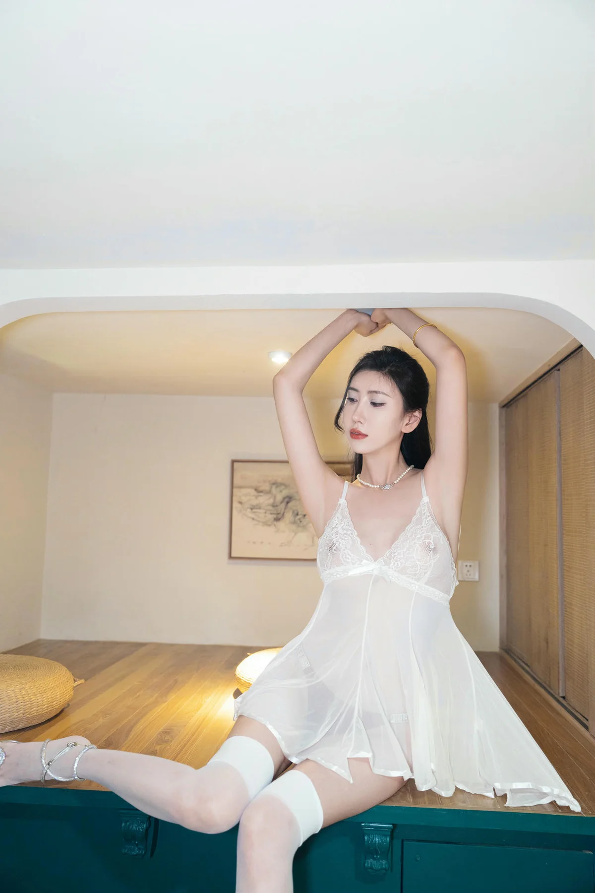 XiuRen 秀人 No.N050 删 章芃芃纱裙透视美乳 - 8