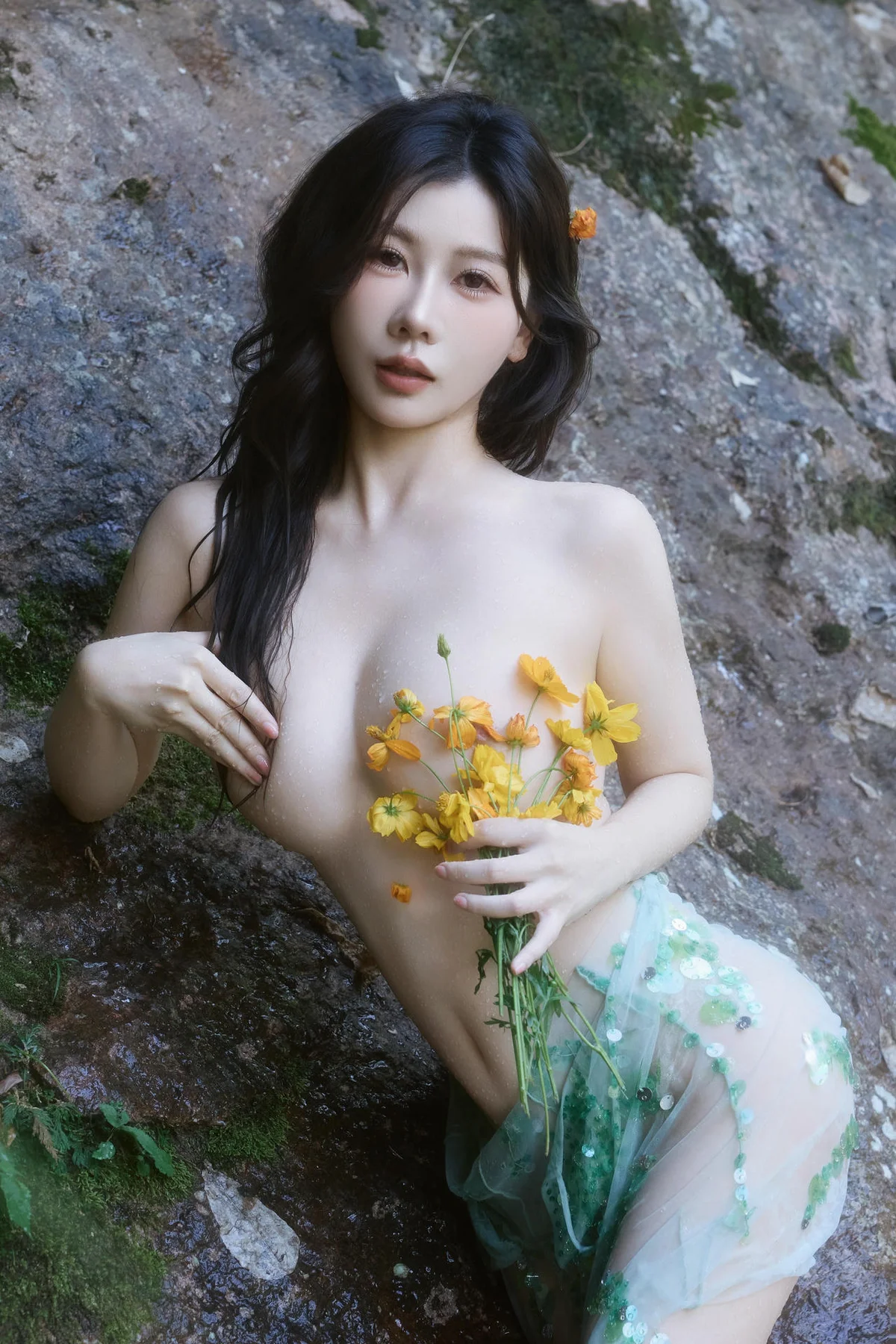 XiuRen 秀人 No.N055 尹甜甜湿身透视梦幻裙 - 9