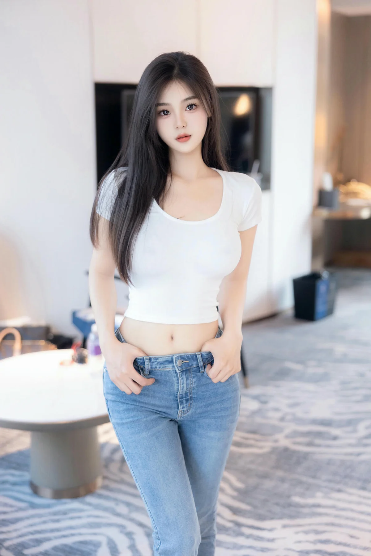 XiuRen 秀人 No.N057 周周不吃香菜紧身牛仔翘臀 - 7