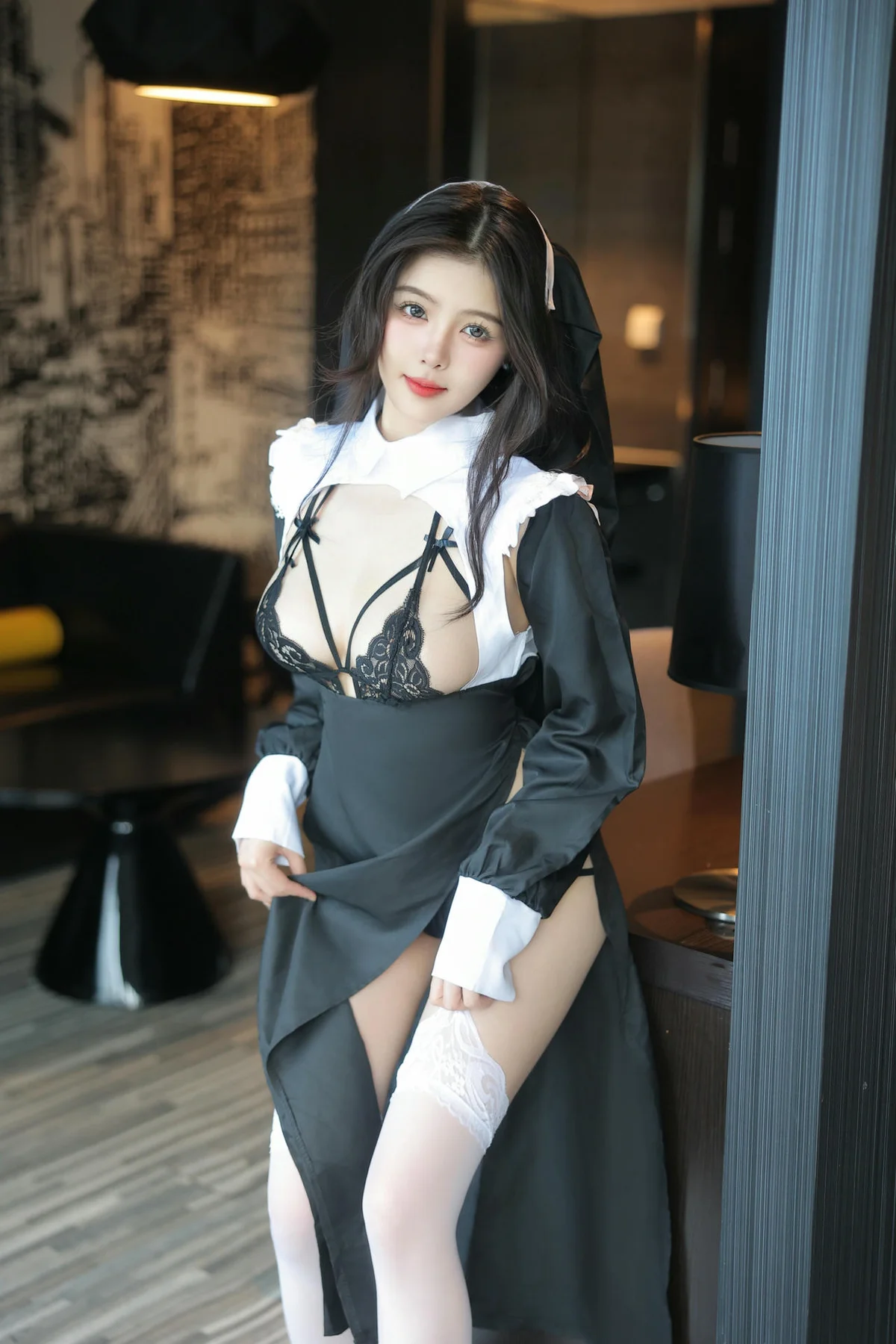 XiuRen 秀人 No.N070 袁圆修女制服情趣写真 - 5