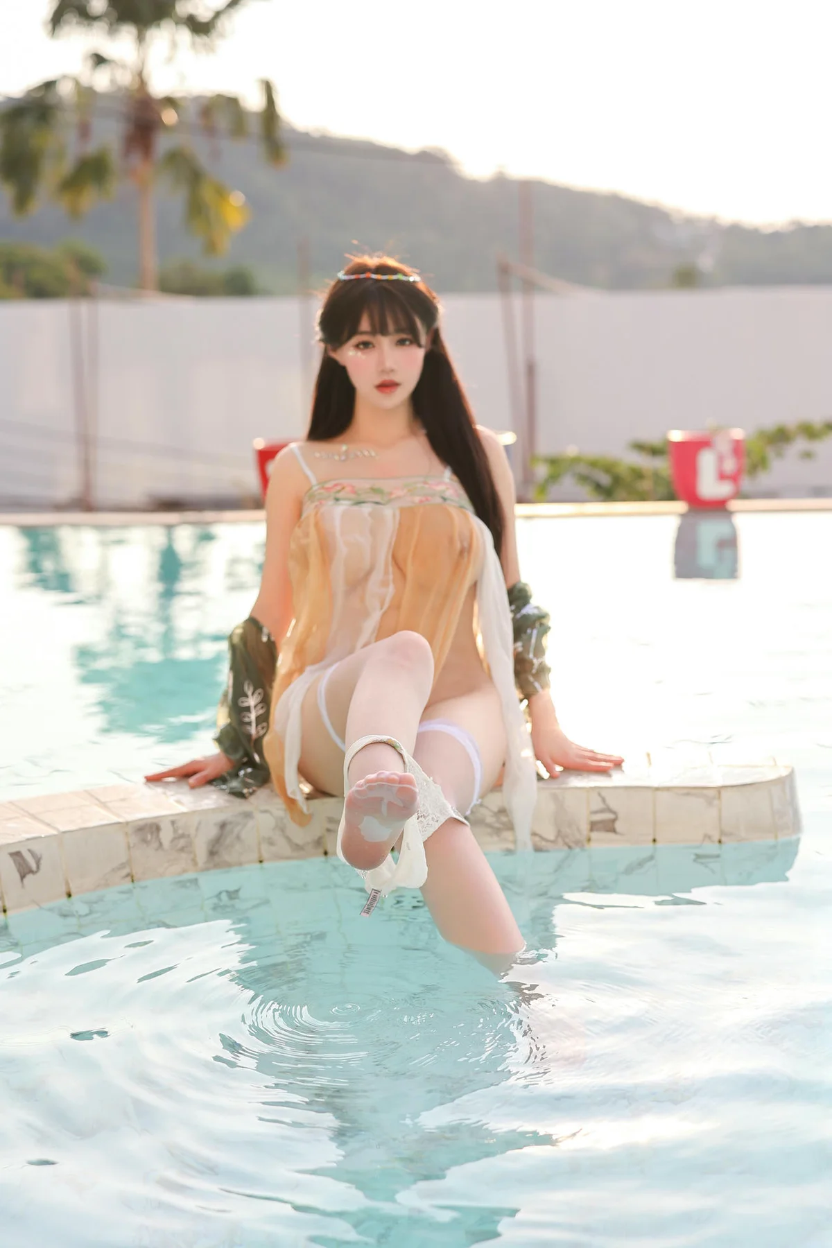 XiuRen 秀人 No.N091 朱可儿童颜巨乳薄纱透视 - 9