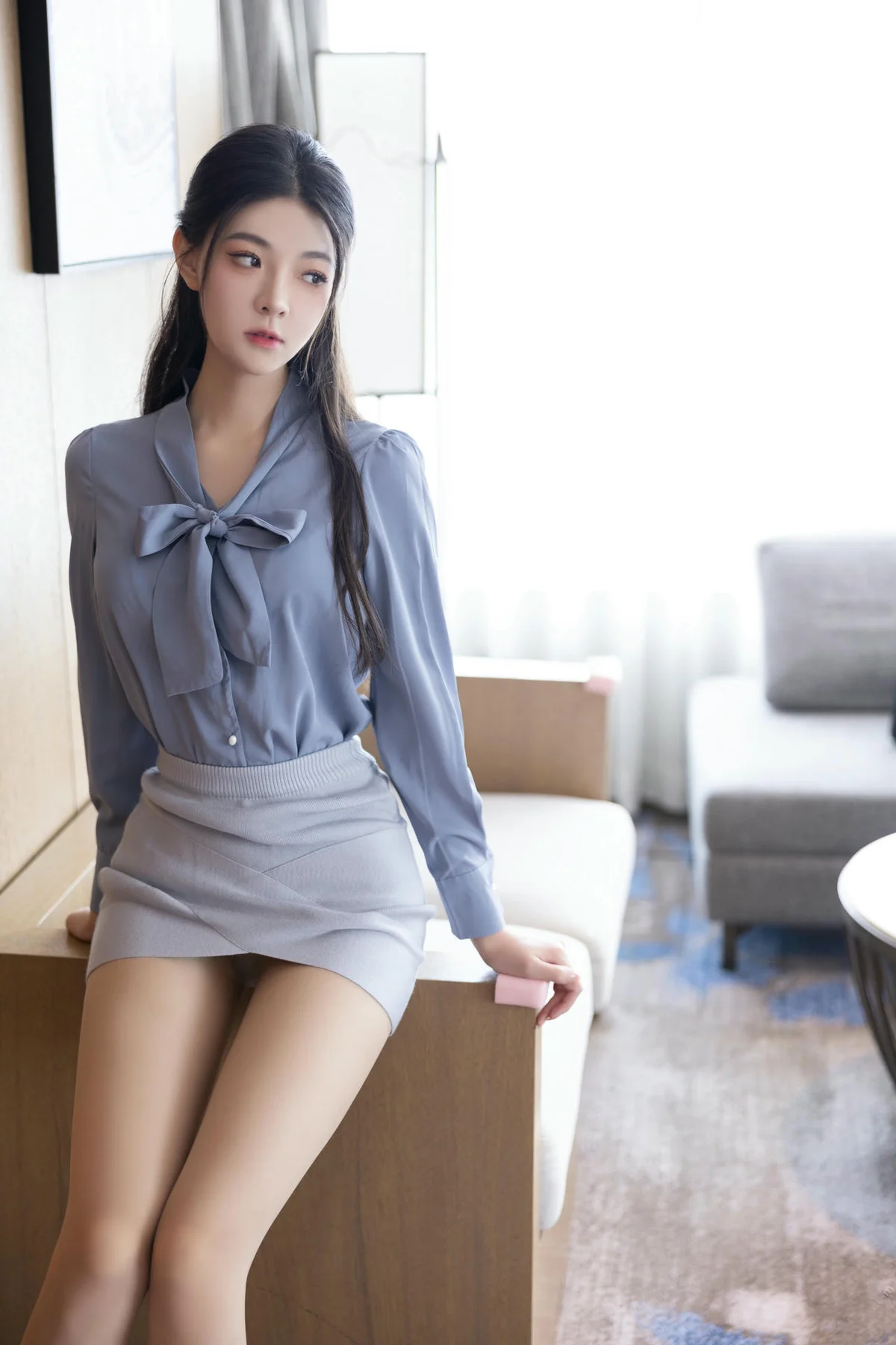 XiuRen 秀人 No.N098 初梦瑶职业ol衬衫短裙 - 7