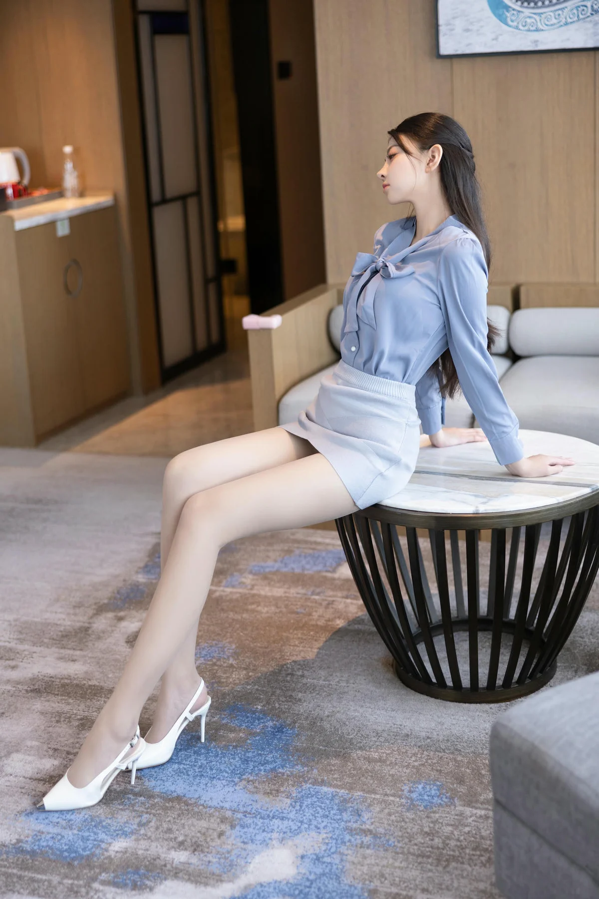 XiuRen 秀人 No.N098 初梦瑶职业ol衬衫短裙 - 5