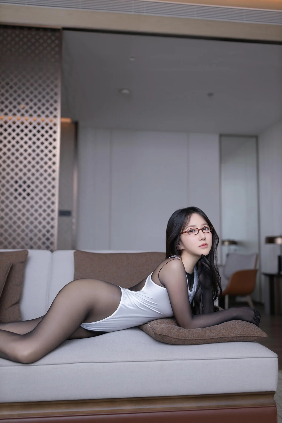 XiuRen 秀人 No.N101 鱼子酱Fish连体丝袜黑丝玉体 - 8
