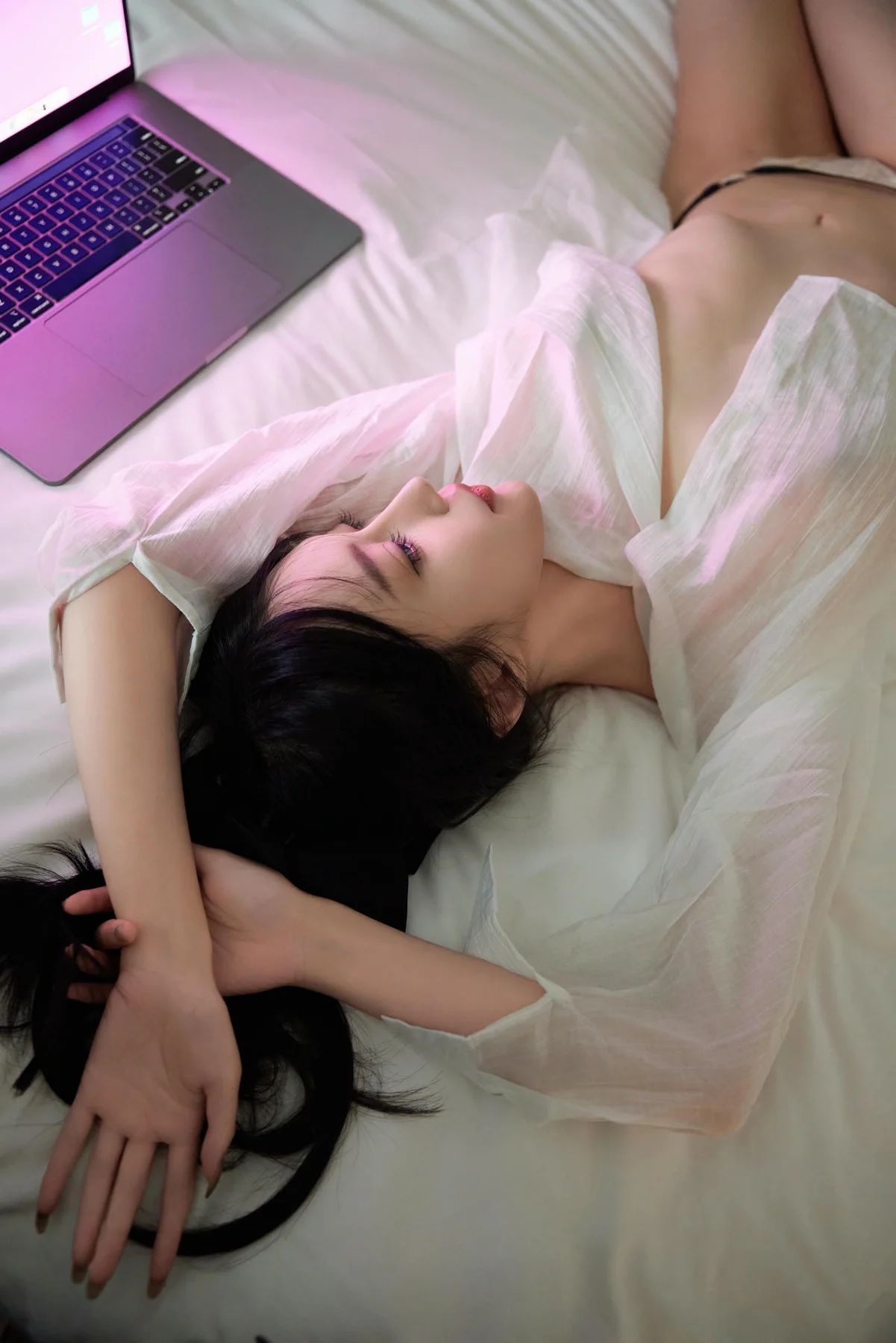 XiuRen 秀人 No.N120 玥儿玥 香肩白衬衫酥胸 - 3