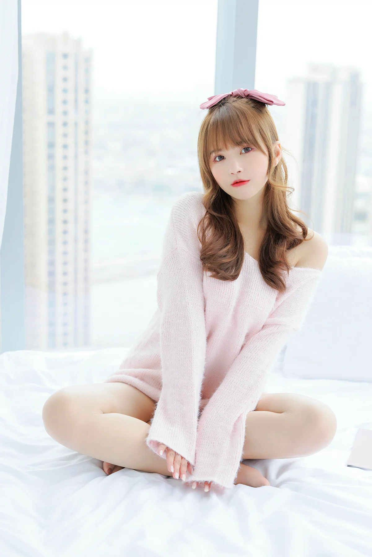 XiuRen 秀人 No.N135 张思允Nice 粉色毛衣可爱少女 - 6