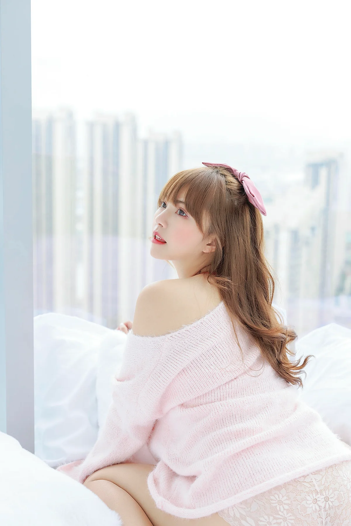 XiuRen 秀人 No.N135 张思允Nice 粉色毛衣可爱少女 - 3