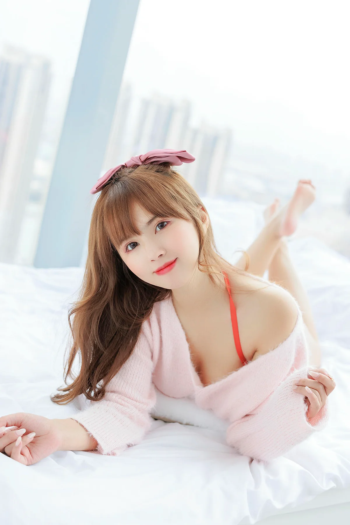 XiuRen 秀人 No.N135 张思允Nice 粉色毛衣可爱少女 - 4