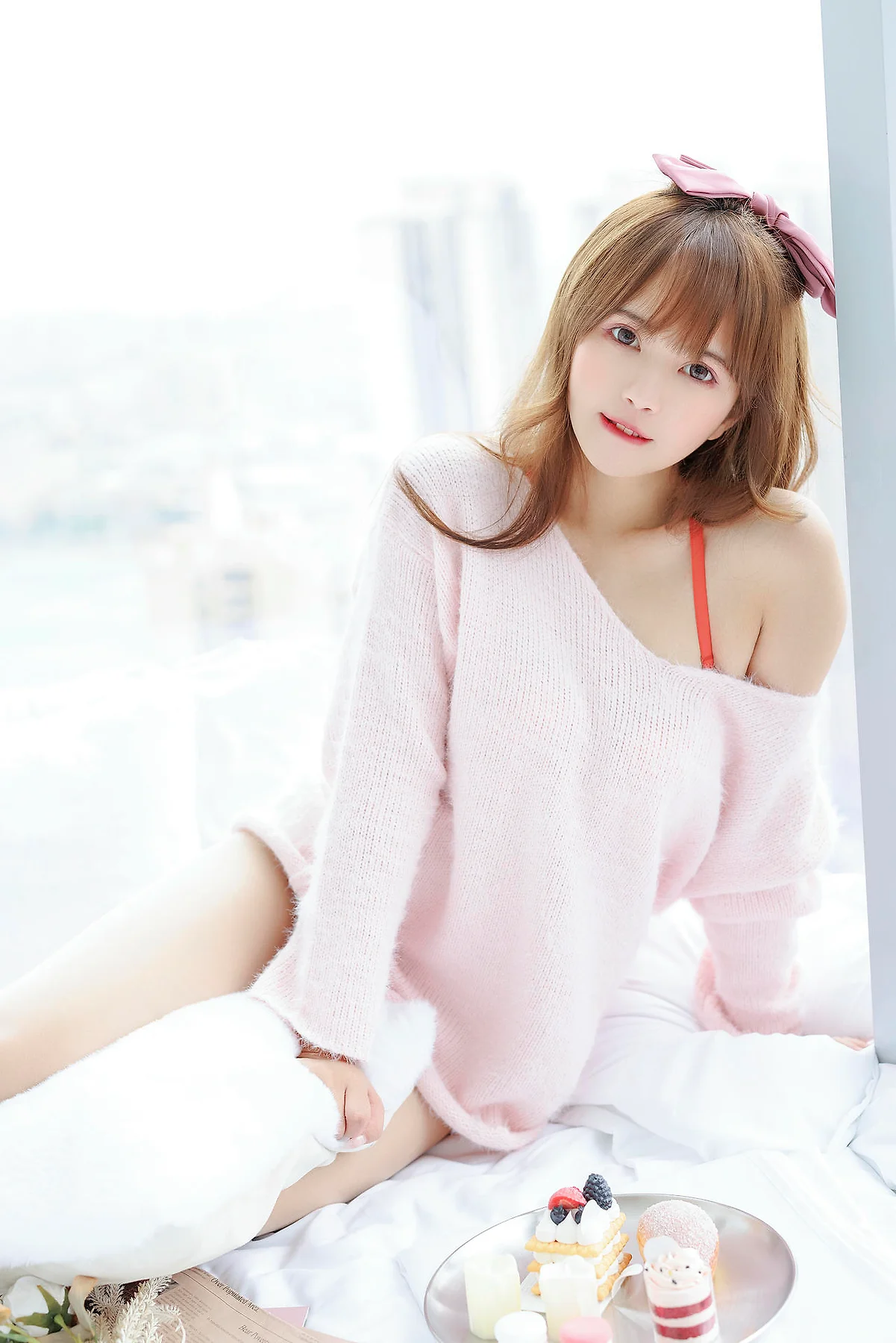 XiuRen 秀人 No.N135 张思允Nice 粉色毛衣可爱少女 - 5