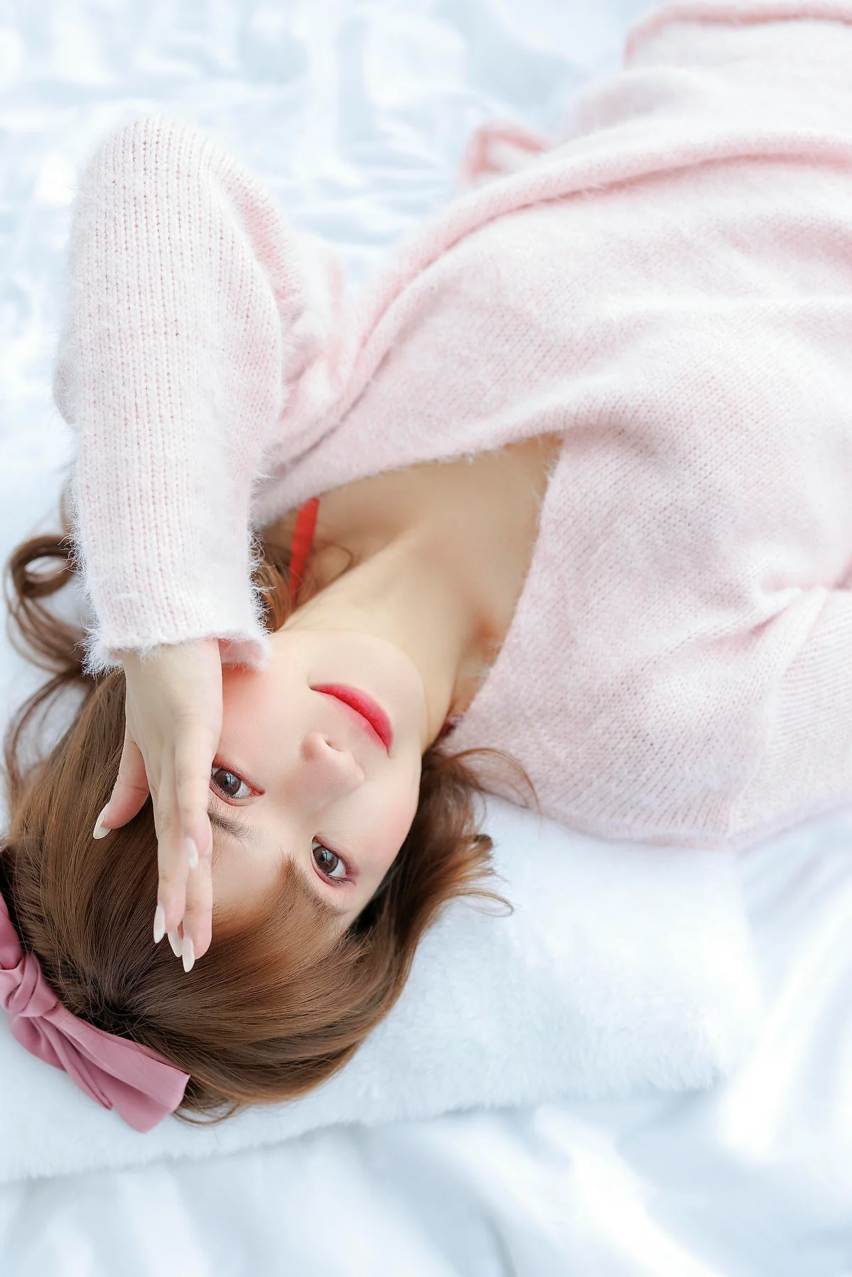 XiuRen 秀人 No.N135 张思允Nice 粉色毛衣可爱少女 - 8
