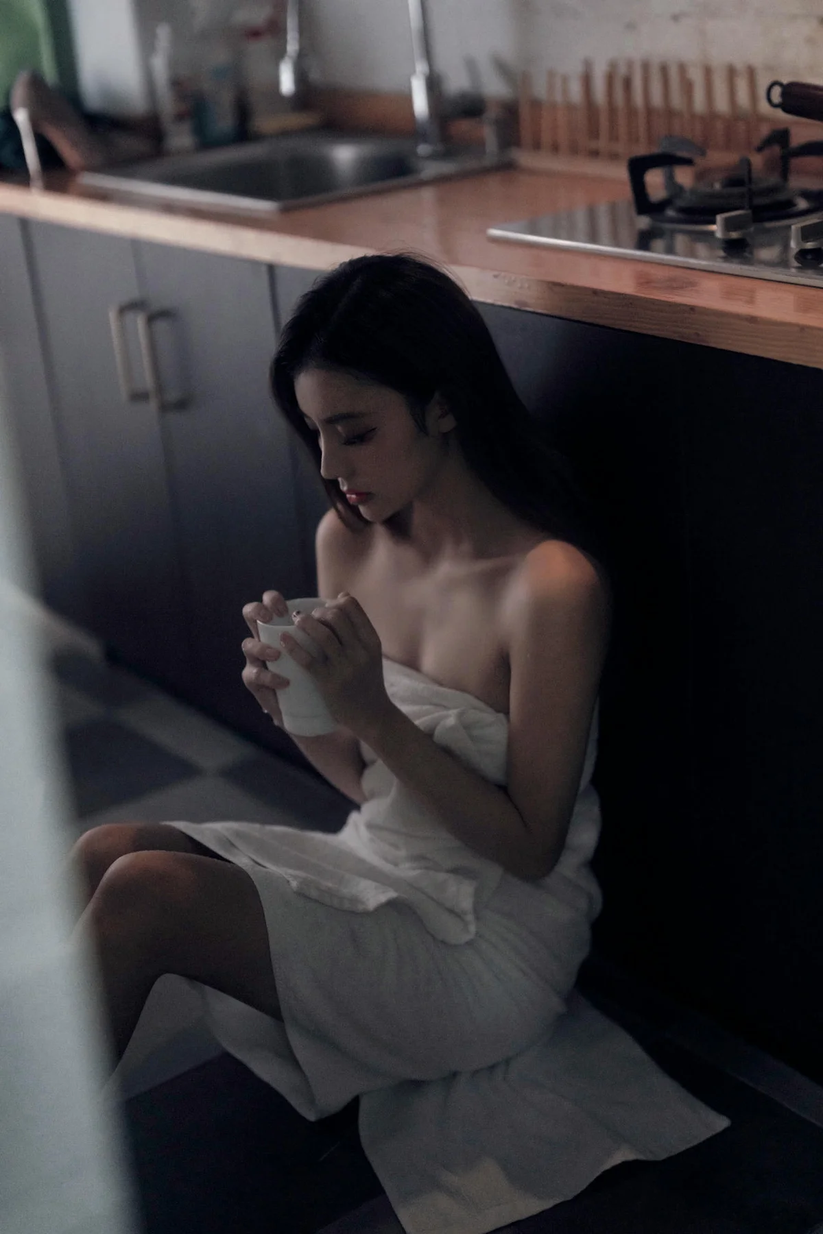 XiuRen 秀人 No.N144 加朵浴巾香肩私家厨房 - 8