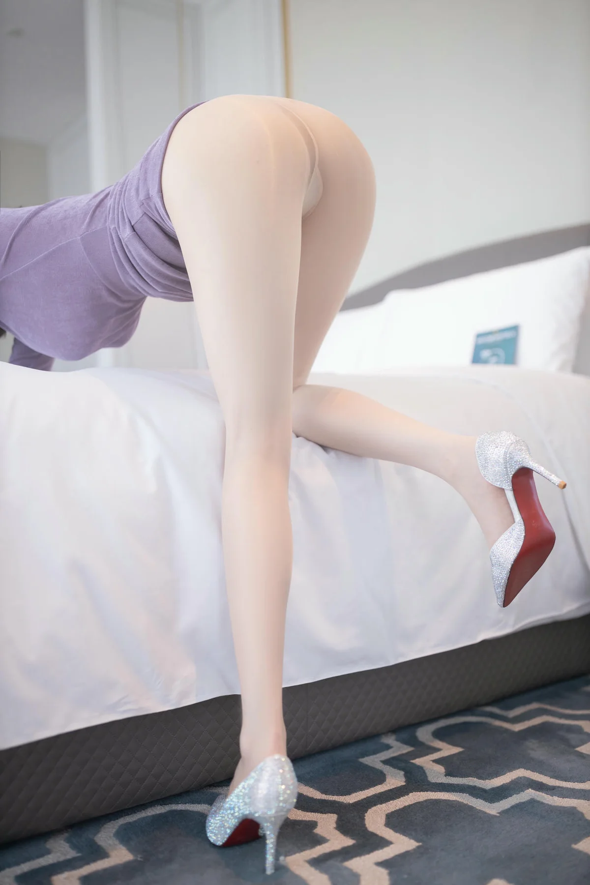 XiuRen 秀人 No.N151 安然anran紫色紧身裙美腿 - 8