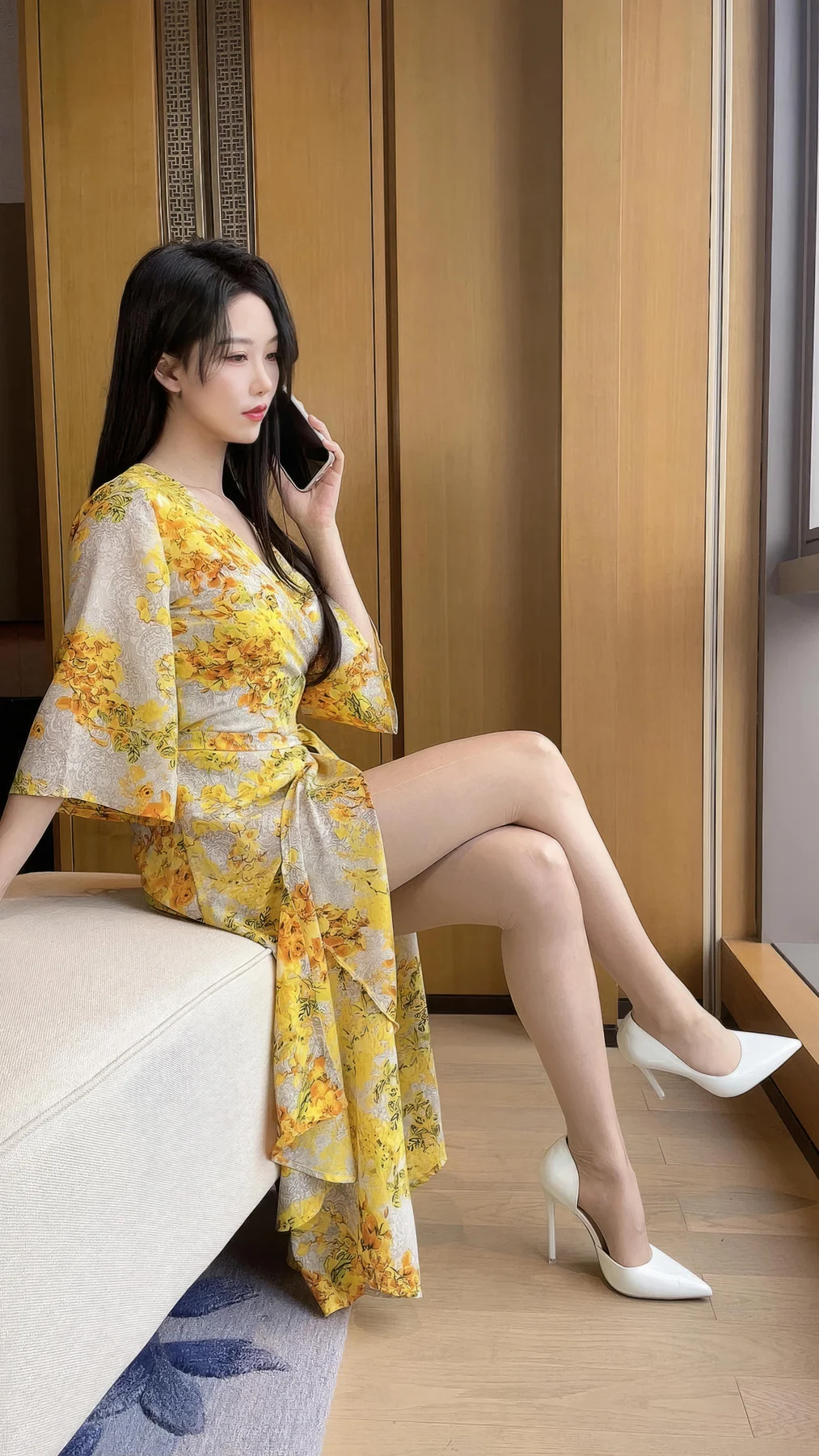 XiuRen 秀人 No.N156 利世黄色美裙诱惑肉丝 - 10