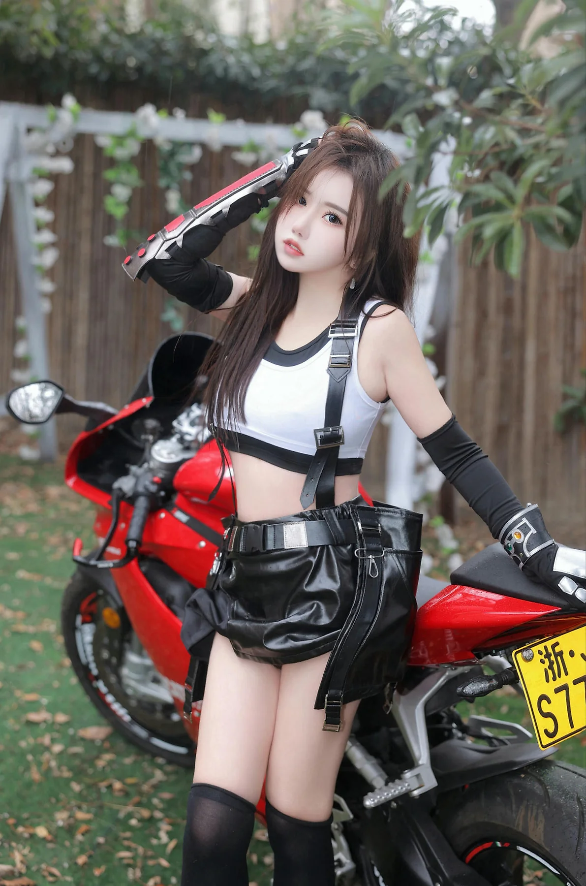 XiuRen 秀人 No.N161 小薯条nienie户外机车诱惑 - 6