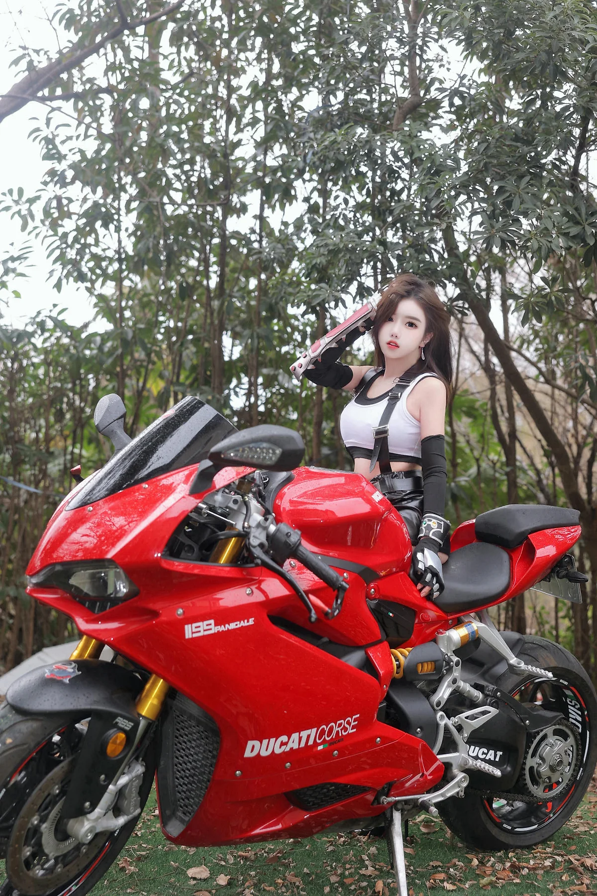 XiuRen 秀人 No.N161 小薯条nienie户外机车诱惑 - 8