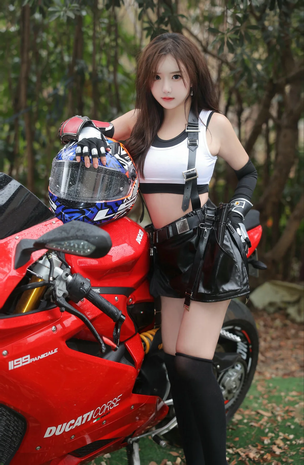 XiuRen 秀人 No.N161 小薯条nienie户外机车诱惑 - 2