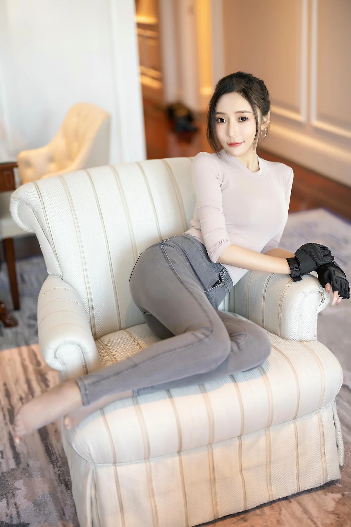 XiuRen 秀人 No.N184 王馨瑶钓鱼主题紧身牛仔裤 - 1