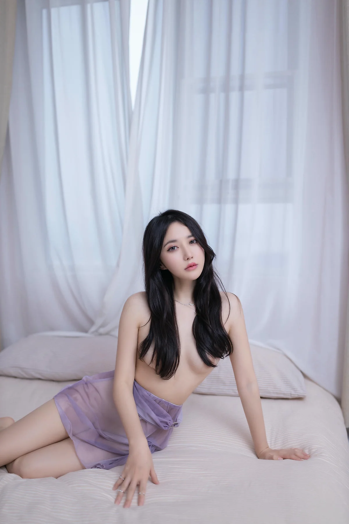 XiuRen 秀人 No.N186 鱼子酱Fish紫色纱裙美图 - 8
