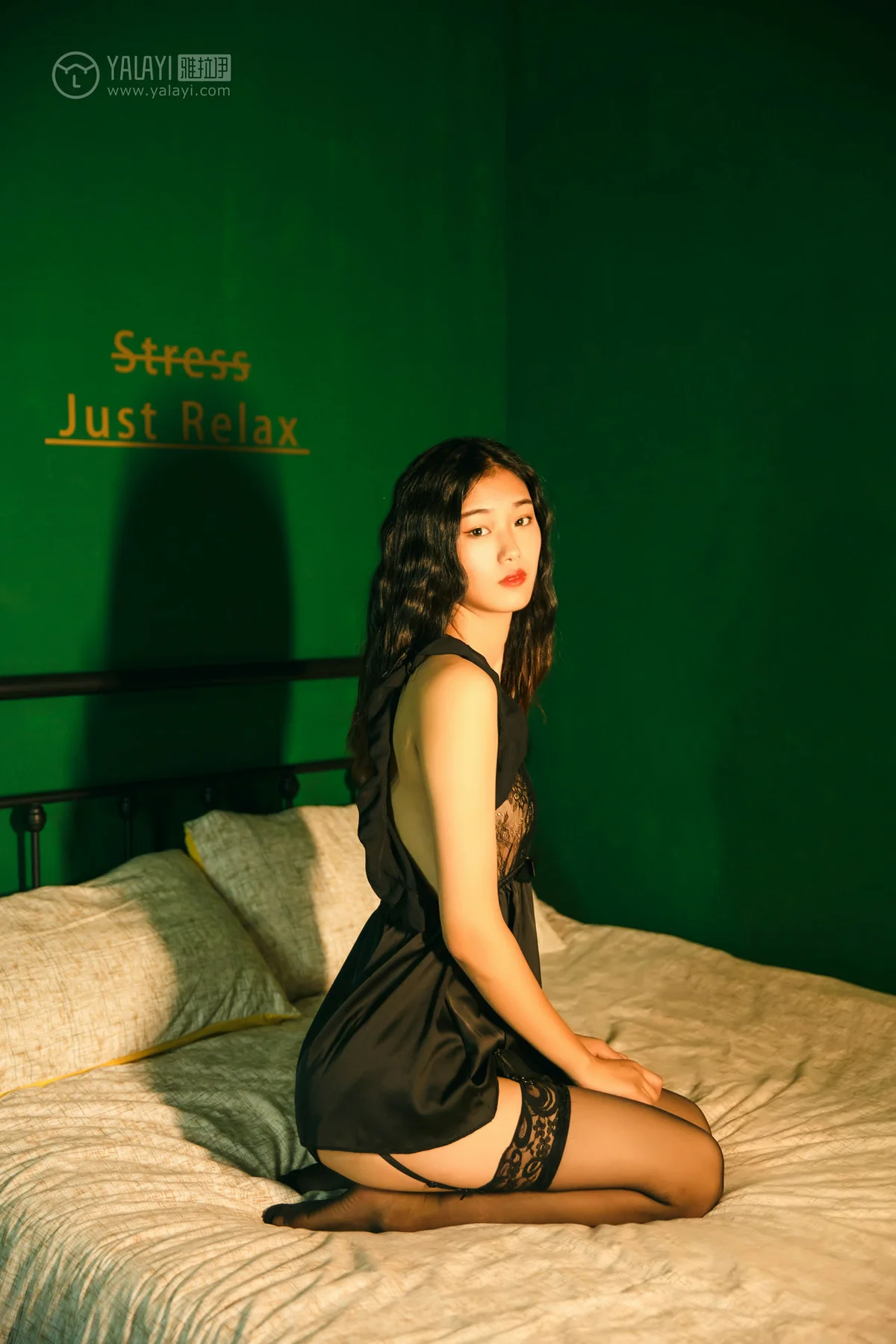 YALAYI 雅拉伊 Vol.112 浅浅 森系黑丝 - 5