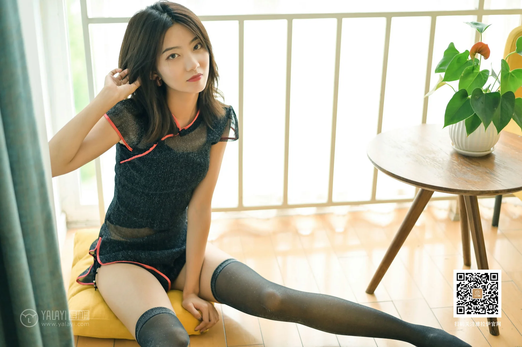 YALAYI 雅拉伊 Vol.382 纹纹《音乐系的旗袍女孩》 - 9