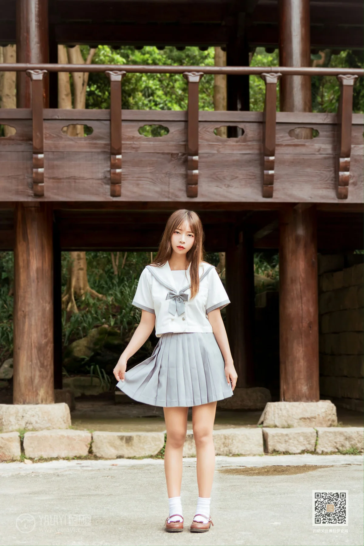 YALAYI 雅拉伊 Vol.471 阿禾《越秀百褶裙少女》 - 7