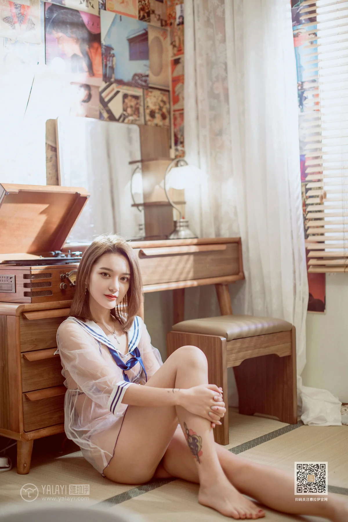 YALAYI 雅拉伊 Vol.545 情趣水手服 刘子炀 短发美女 - 3