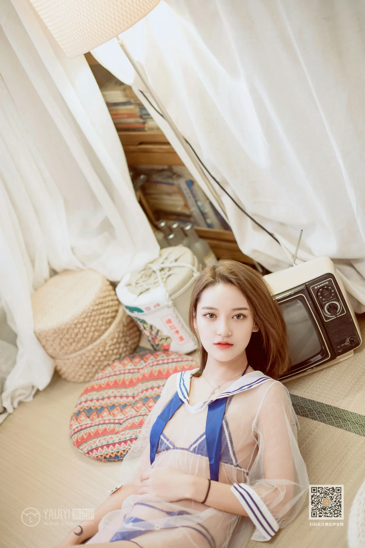 YALAYI 雅拉伊 Vol.545 情趣水手服 刘子炀 短发美女 - 9