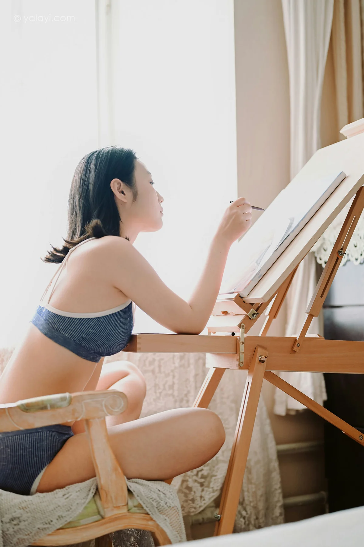 YALAYI 雅拉伊 Vol.668   沈伊 《作画的女孩》 - 8