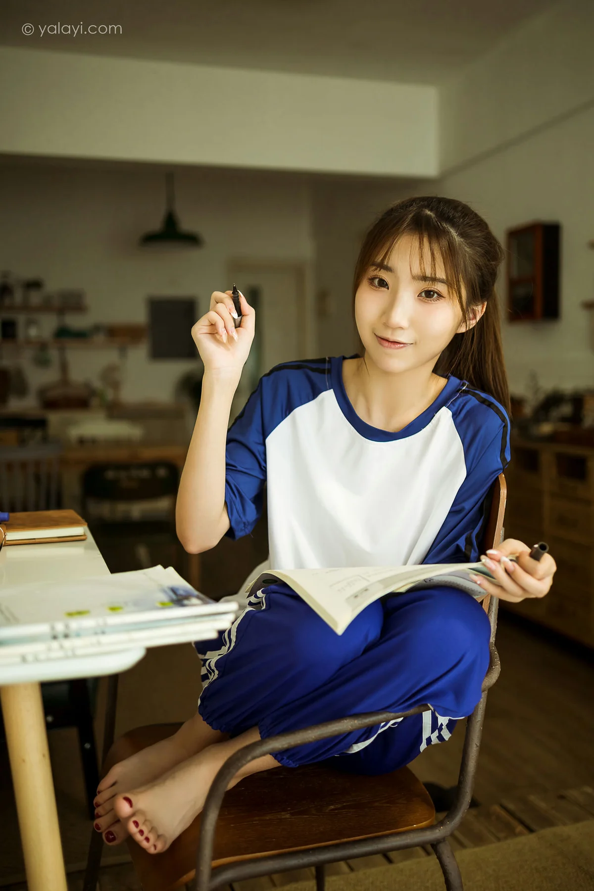 YALAYI 雅拉伊 Vol.718    小乔 学生制服一对一辅导 - 7