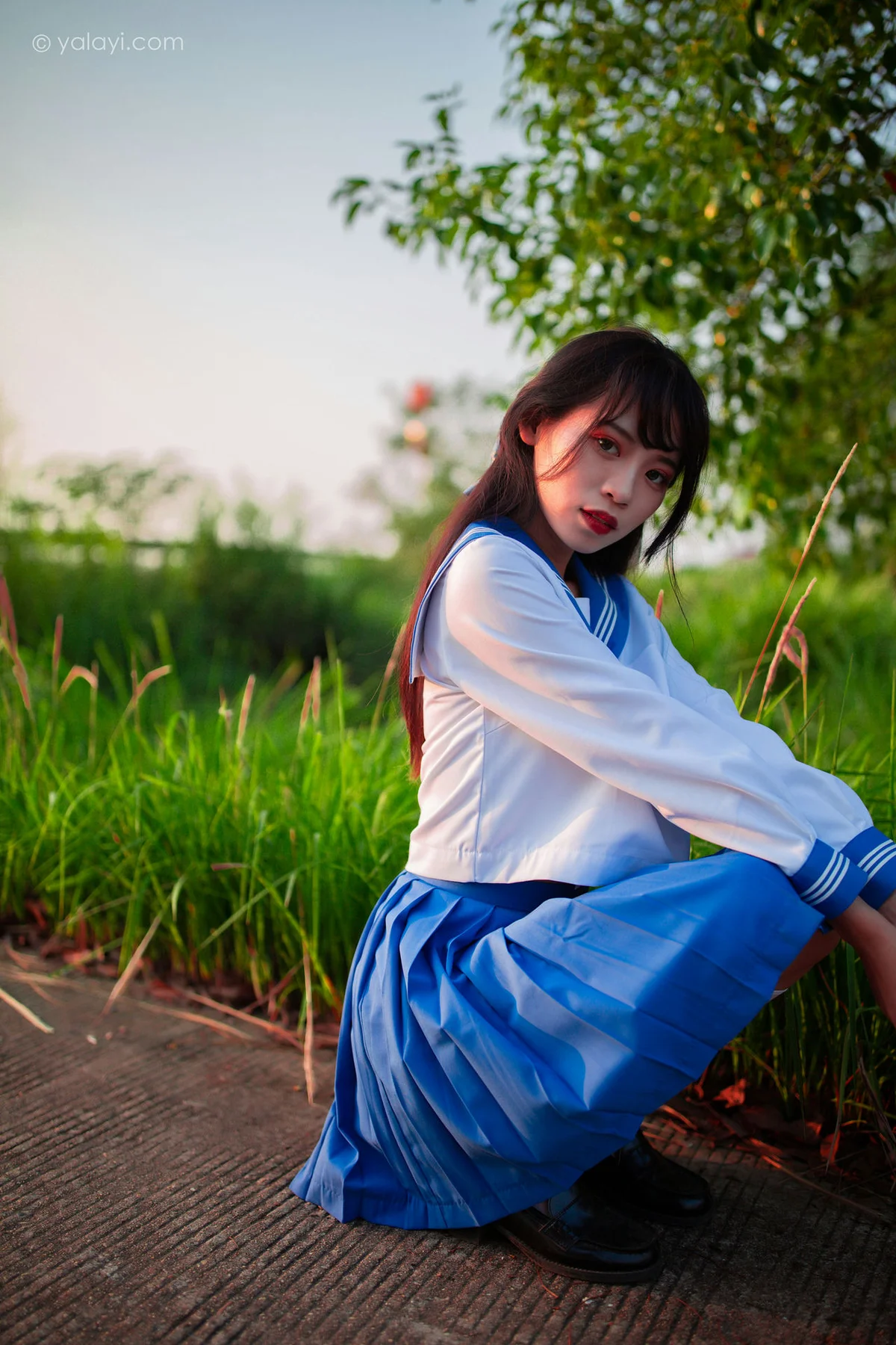 YALAYI 雅拉伊 Vol.723    丽雅 秋意浓 制服少女 - 9