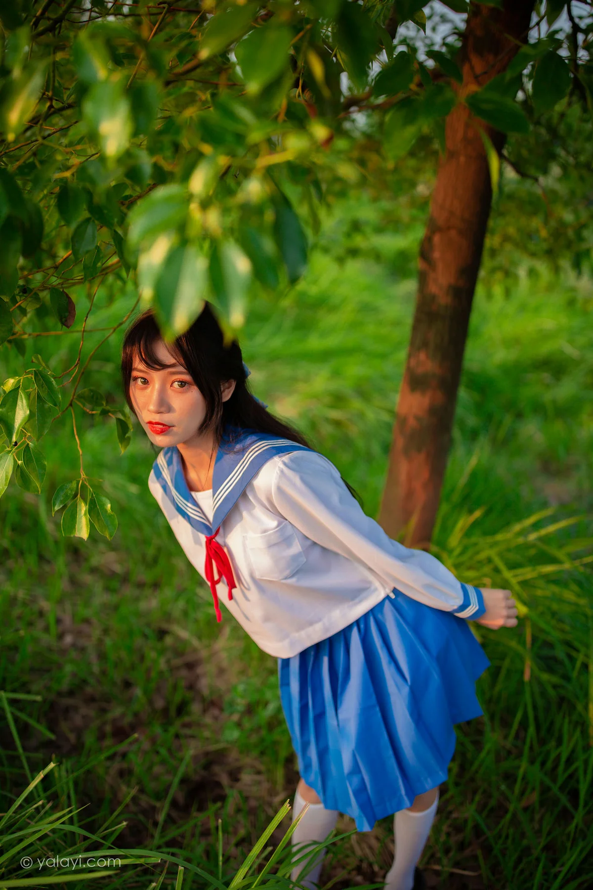 YALAYI 雅拉伊 Vol.723    丽雅 秋意浓 制服少女 - 2