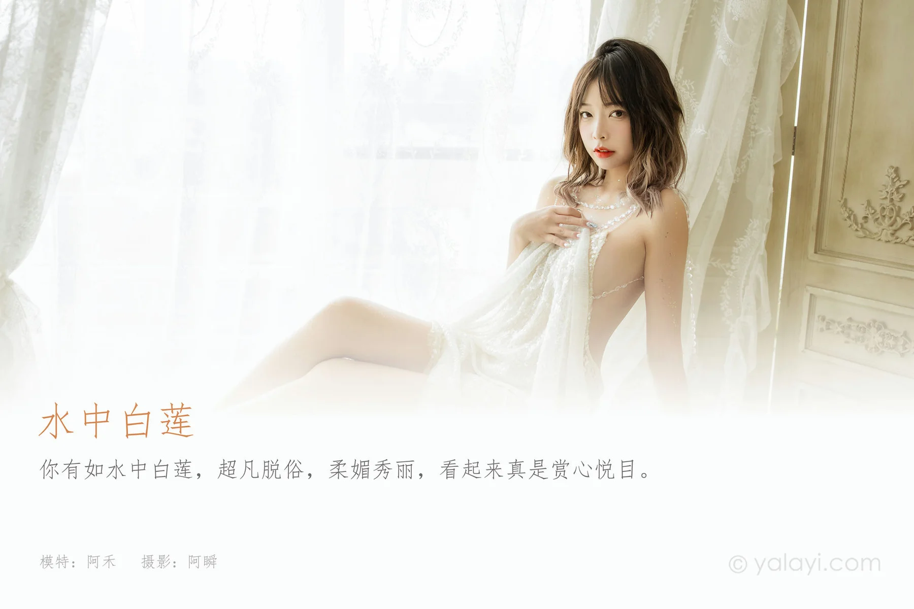 YALAYI 雅拉伊 Vol.841  阿禾 水中白莲 - 1