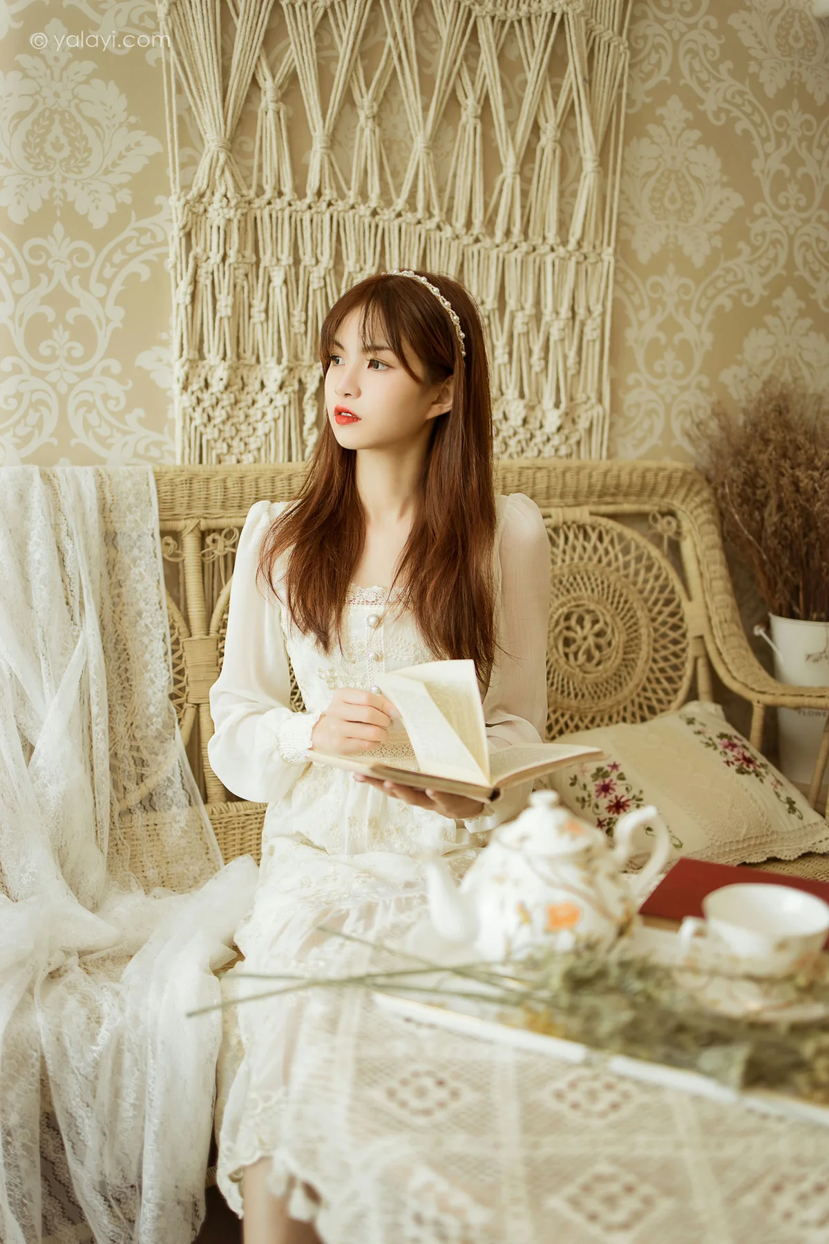 YALAYI 雅拉伊 Vol.843  茹莎 花白裙 - 6