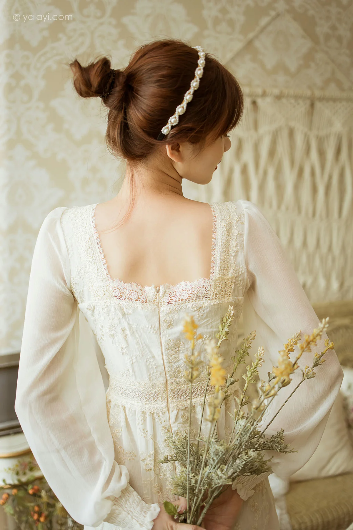 YALAYI 雅拉伊 Vol.843  茹莎 花白裙 - 5