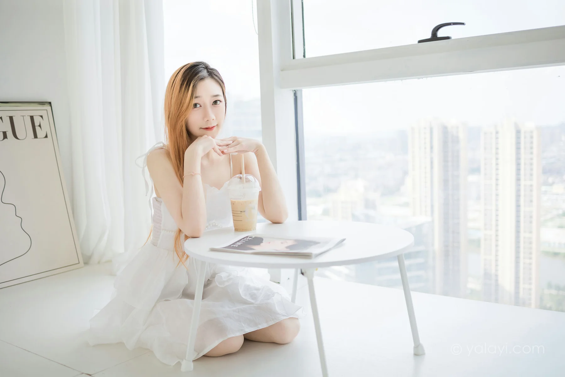 YALAYI 雅拉伊 Vol.947  夜夜 白衣丽人 - 3