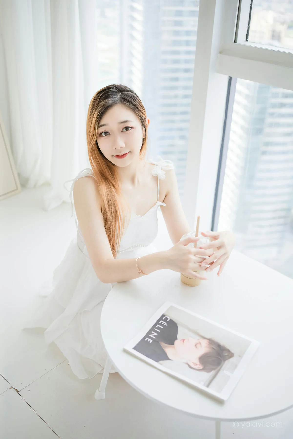 YALAYI 雅拉伊 Vol.947  夜夜 白衣丽人 - 5