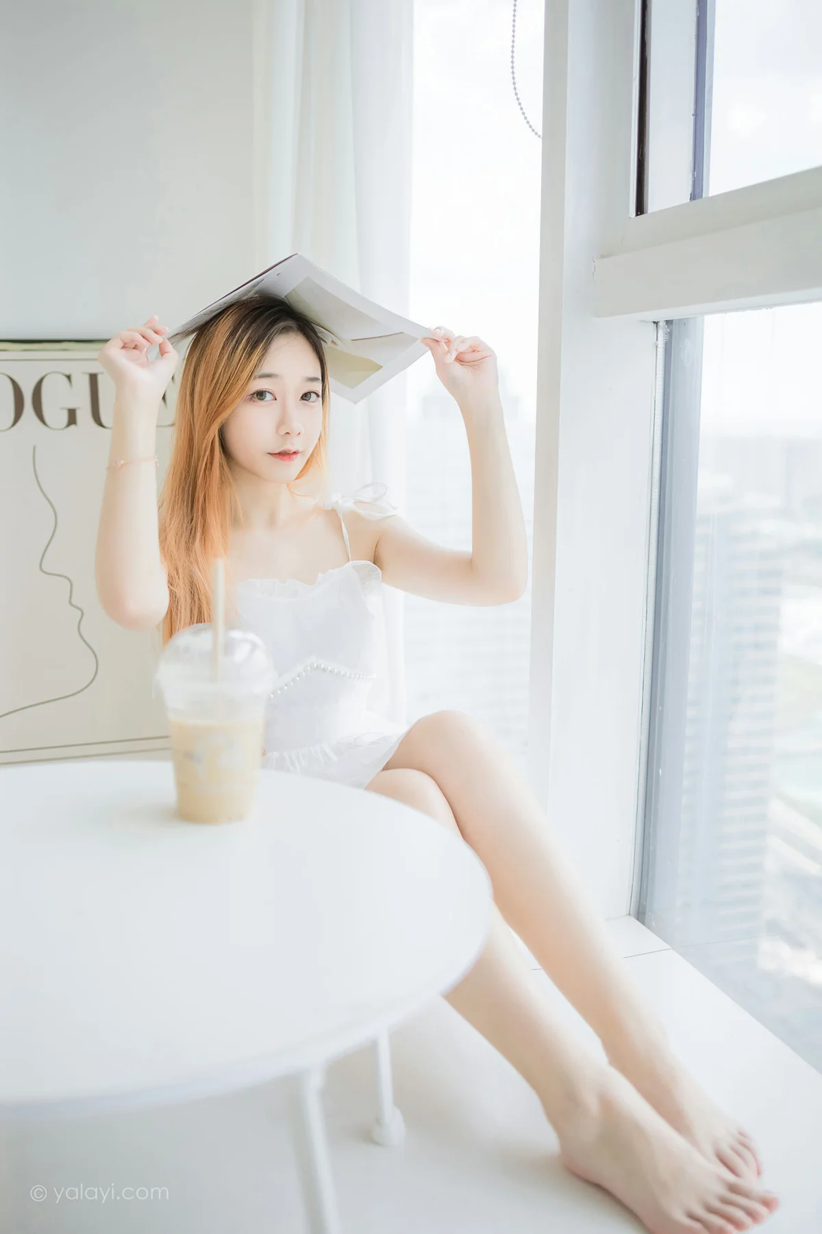 YALAYI 雅拉伊 Vol.947  夜夜 白衣丽人 - 9