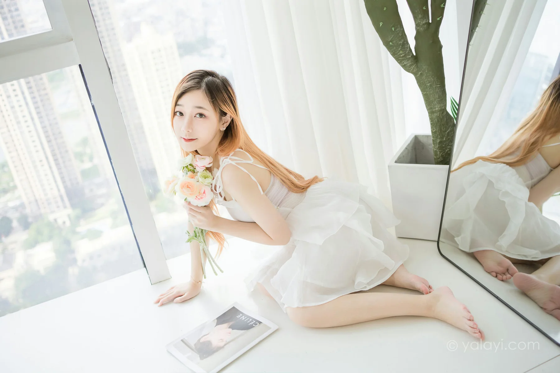 YALAYI 雅拉伊 Vol.947  夜夜 白衣丽人 - 4